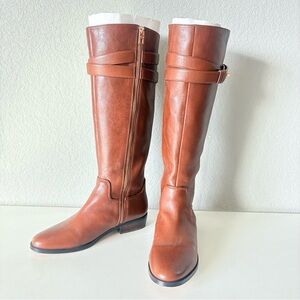 Coach Brown Knee High Flat Boots Zipper Women’s Size 5.5 B
